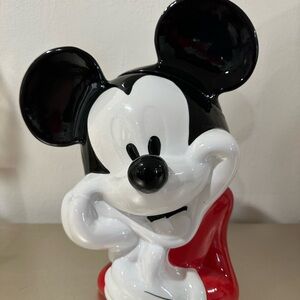 Williams Sonoma Disney Ceramic cookie jar - White & Red Accent